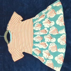 Nautical cotton dress 3T